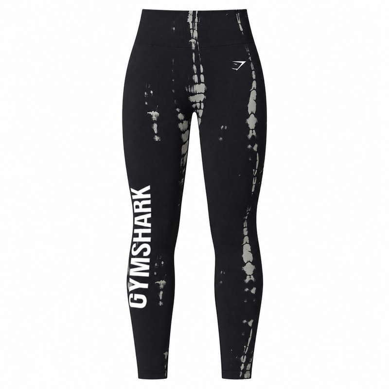 Printed Training Leggings – Black — Product photo