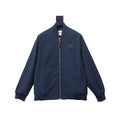 Miu Miu Navy Blu Logo-Patches Bomber