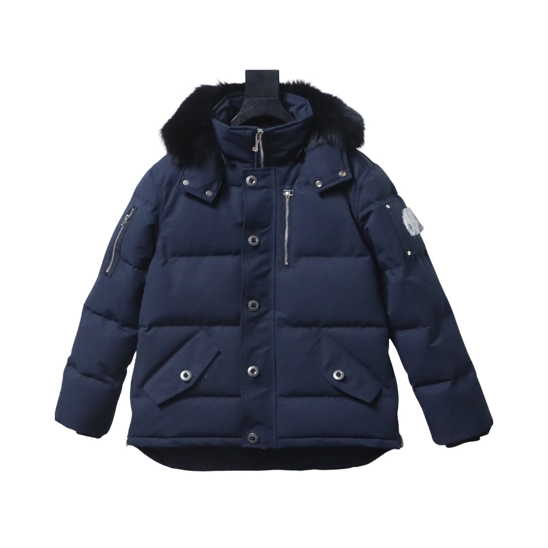 Moose Knuckles Piumino Blu e Nero