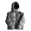 Trapstar Grey Shooters Hooded Puffer Jacket