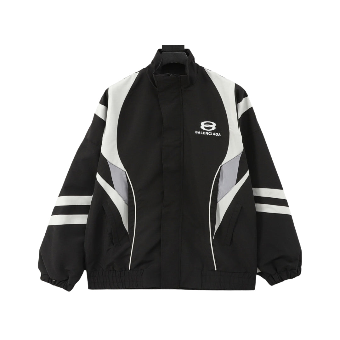 BALENCIAGA Giacca Sportiva Nera e Grigia