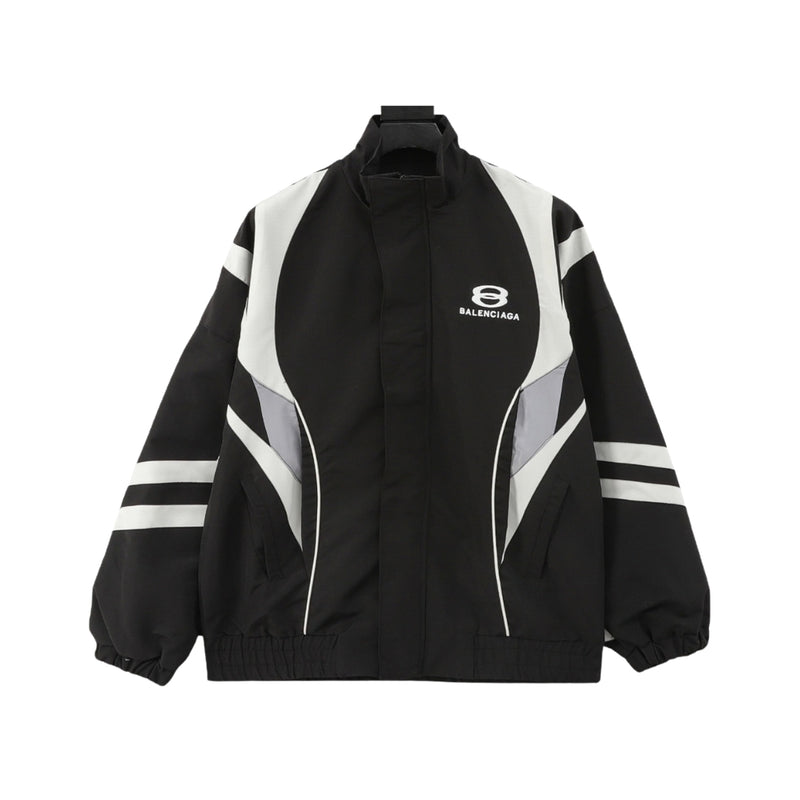 BALENCIAGA Giacca Sportiva Nera e Grigia