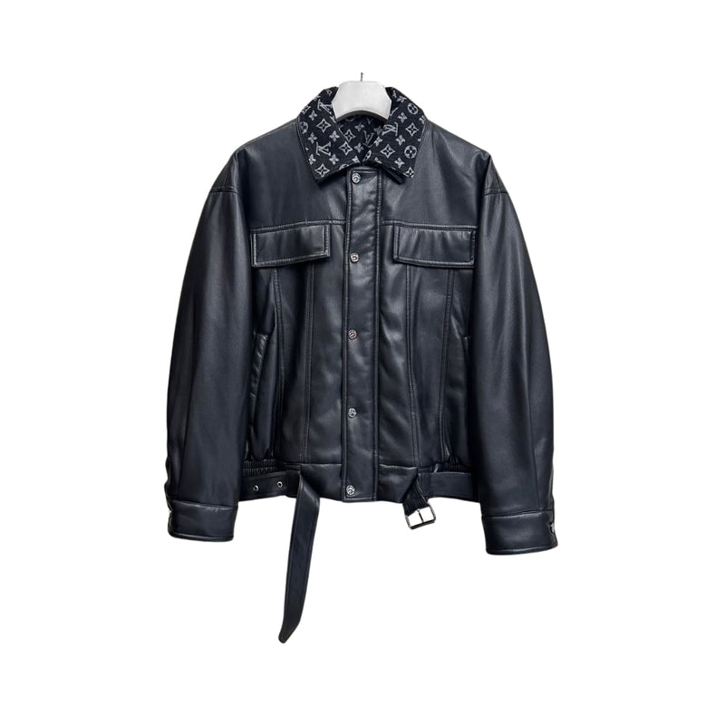 Louis Vuitton Colletto Fantasia E Orlo Con Cintura Nero