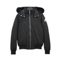 Moose Knuckles Imbottito Piuma Cappuccio Fur Nero