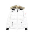 canada goose Parka Chelsea Bianca Cappuccio Pelliccia