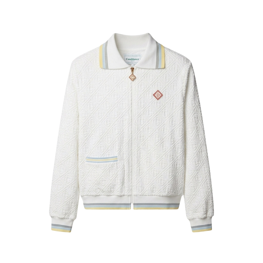 Casablanca Sportiva Bianca Spugna Monogramma