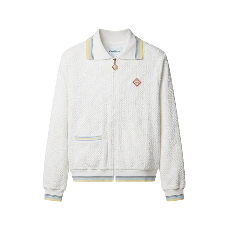 Casablanca Sportiva Bianca Spugna Monogramma