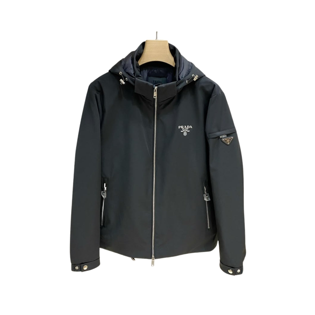 Prada Elegante Con Zip Nero