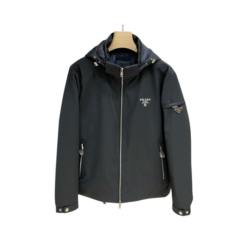 Prada Elegante Con Zip Nero
