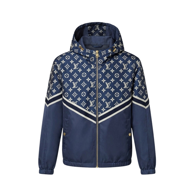 Louis Vuitton Cappuccio Blu Navy Monogramma Beige