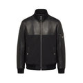 Prada Pelle e Lana Logo Triangolare Nera