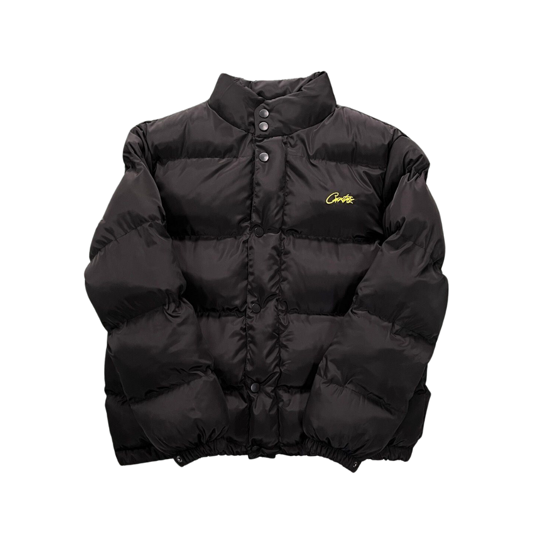 CORTEIZ Black/ Yellow Bolo Puffer Jacket