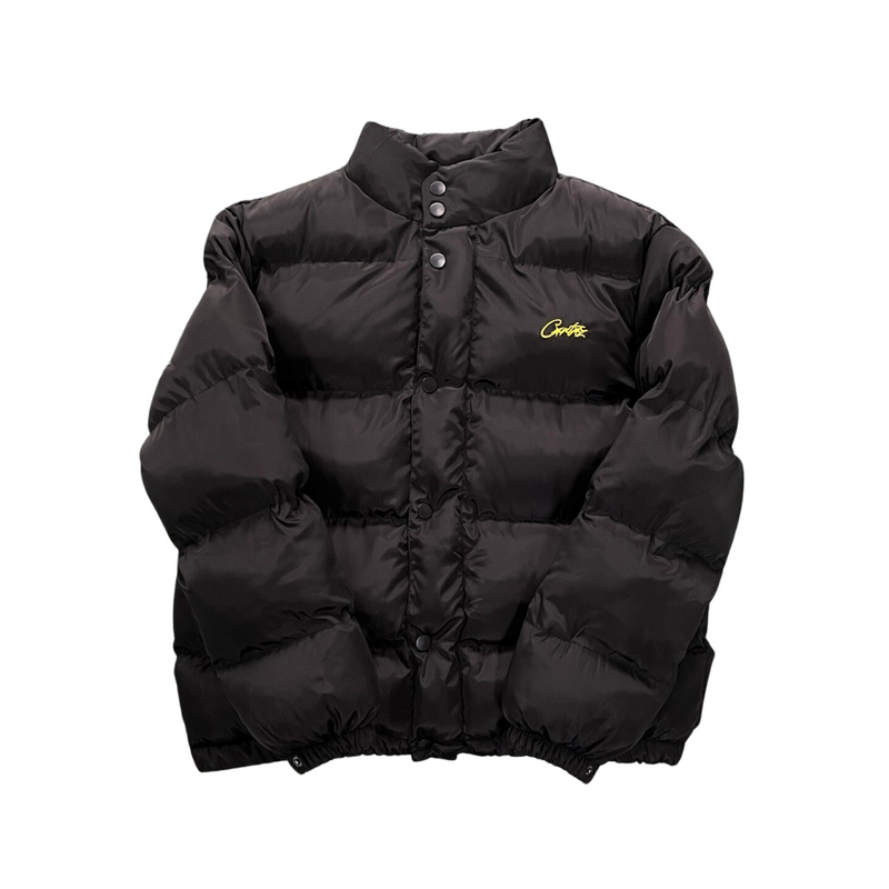 CORTEIZ Black/ Yellow Bolo Puffer Jacket