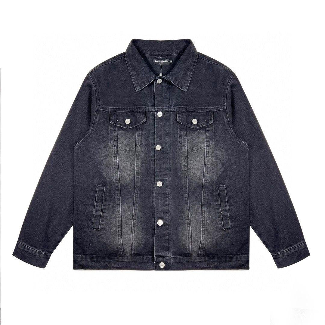 BALENCIAGA denim blouson jacket