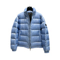 Dior Blue full print flower down jacket