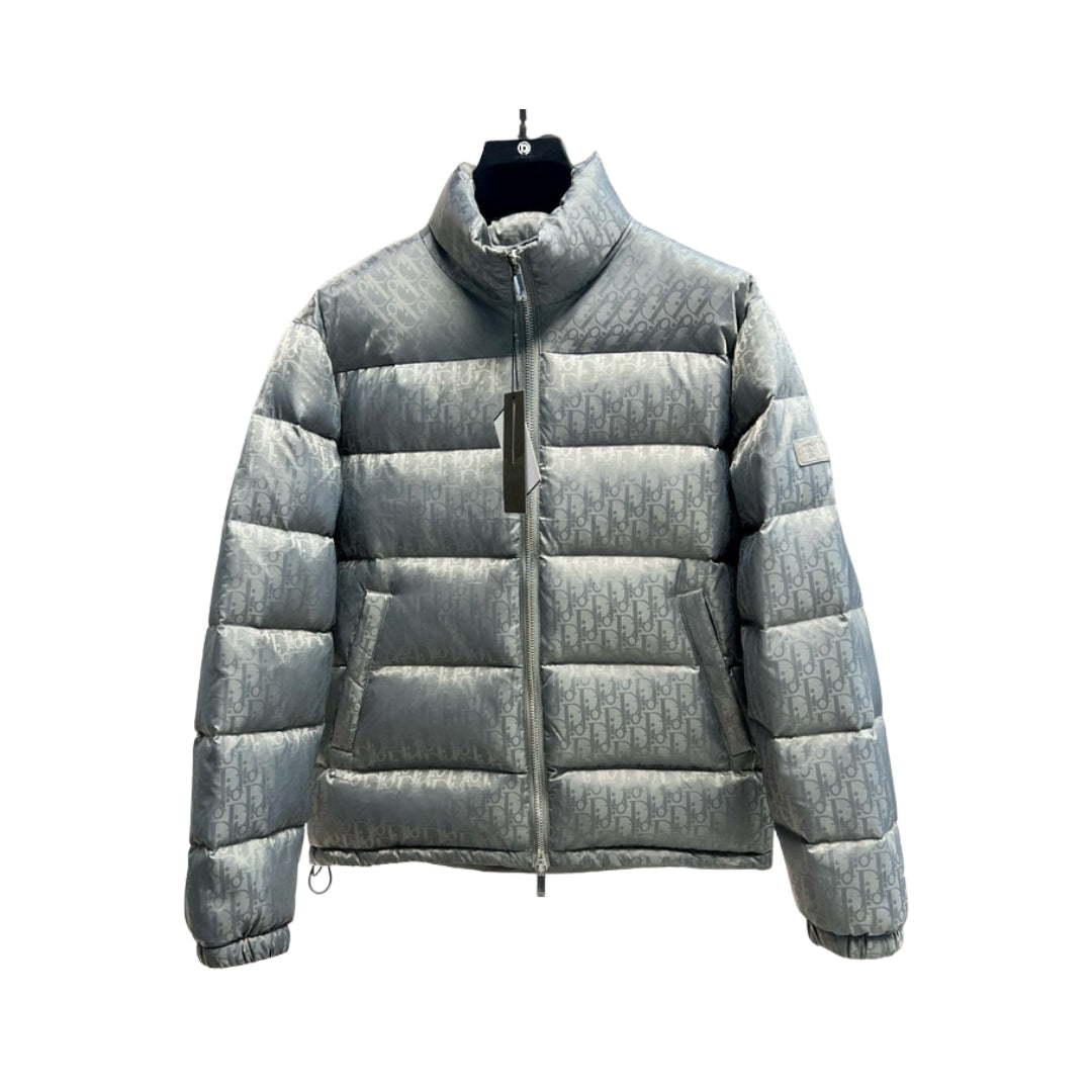 Dior Oblique Puffer Jacket Grey