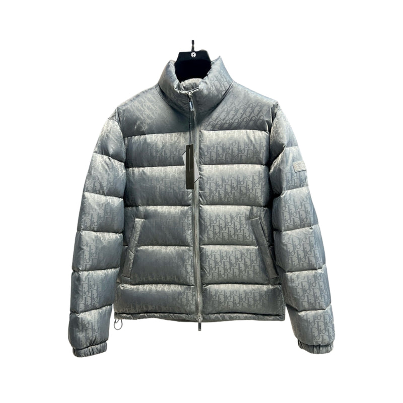 Dior Oblique Puffer Jacket Grey