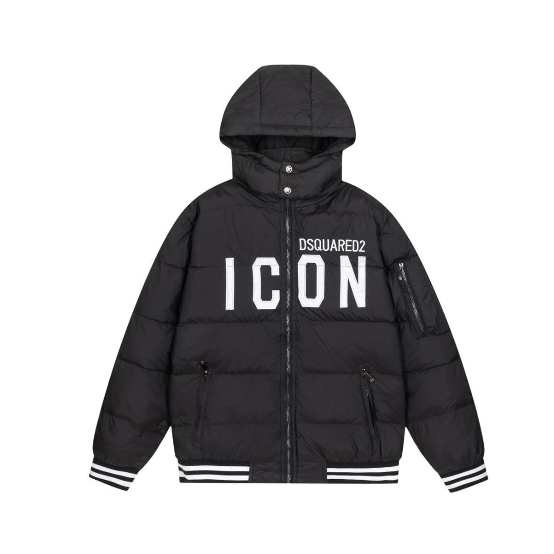 Dsquared2 Bomber jacket with back logo Black