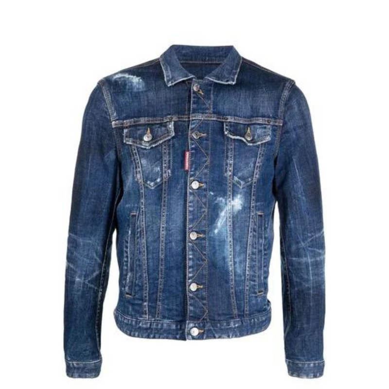 Dsquared2 Distressed Denim Jacket