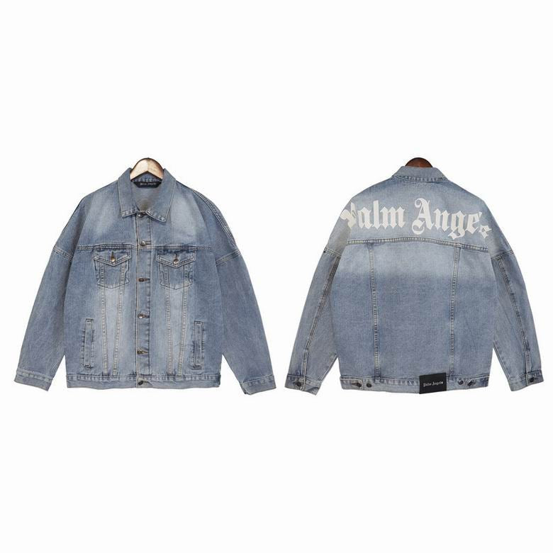 Palm Angels Vintage Print  Denim Jacket