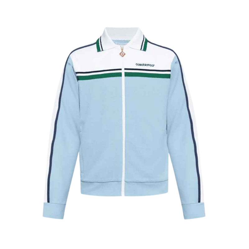 Casablanca Striped Piqué Jacket - Blue