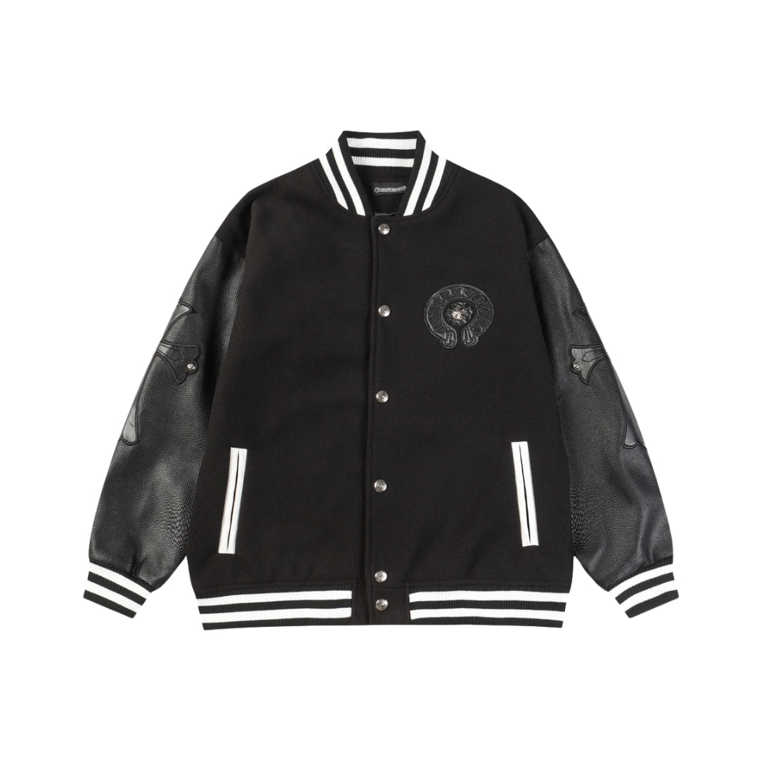 Chrome hearts Giacca Varsity Con Toppa Ricamata