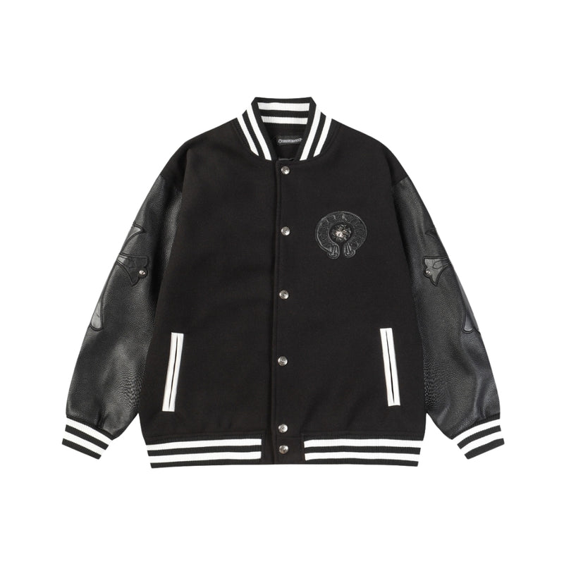 Chrome hearts Giacca Varsity Con Toppa Ricamata