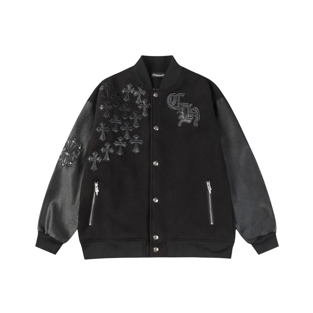 Chrome hearts Giacca Da Baseball Ricamata
