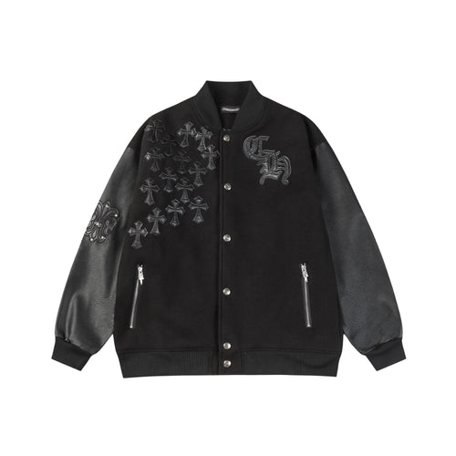 Chrome hearts Giacca Da Baseball Ricamata