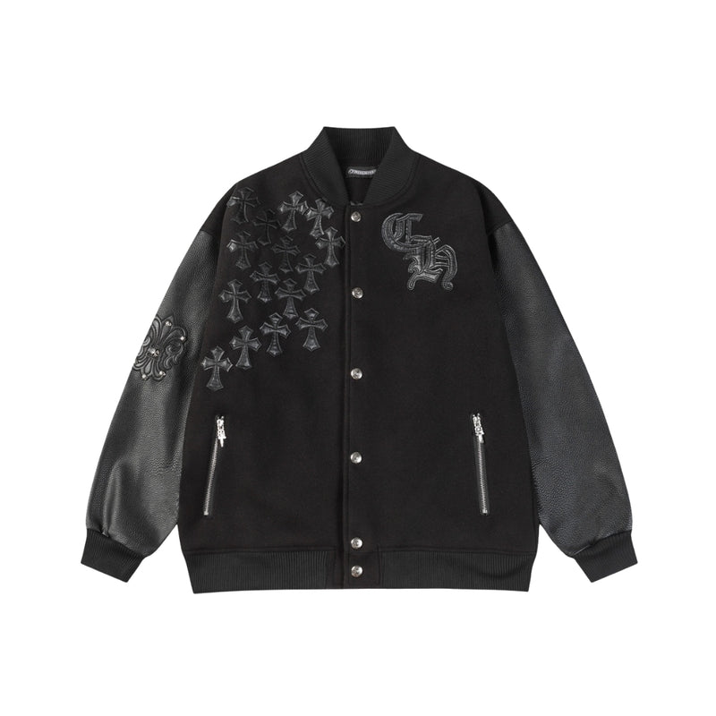 Chrome hearts Giacca Da Baseball Ricamata