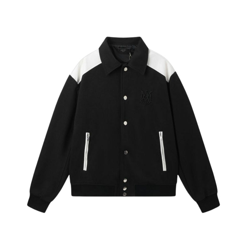 AMIRI Embroidered Baseball Jacket – Black Logo