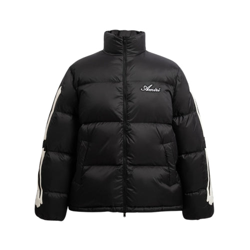 AMIRI Giacca imbottita nera con patch-applicazione