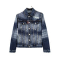 Dsquared2 Giacca di jeans con cuciture dirette da moto