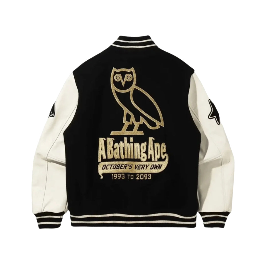 BAPE Varsity Nero/Bianco