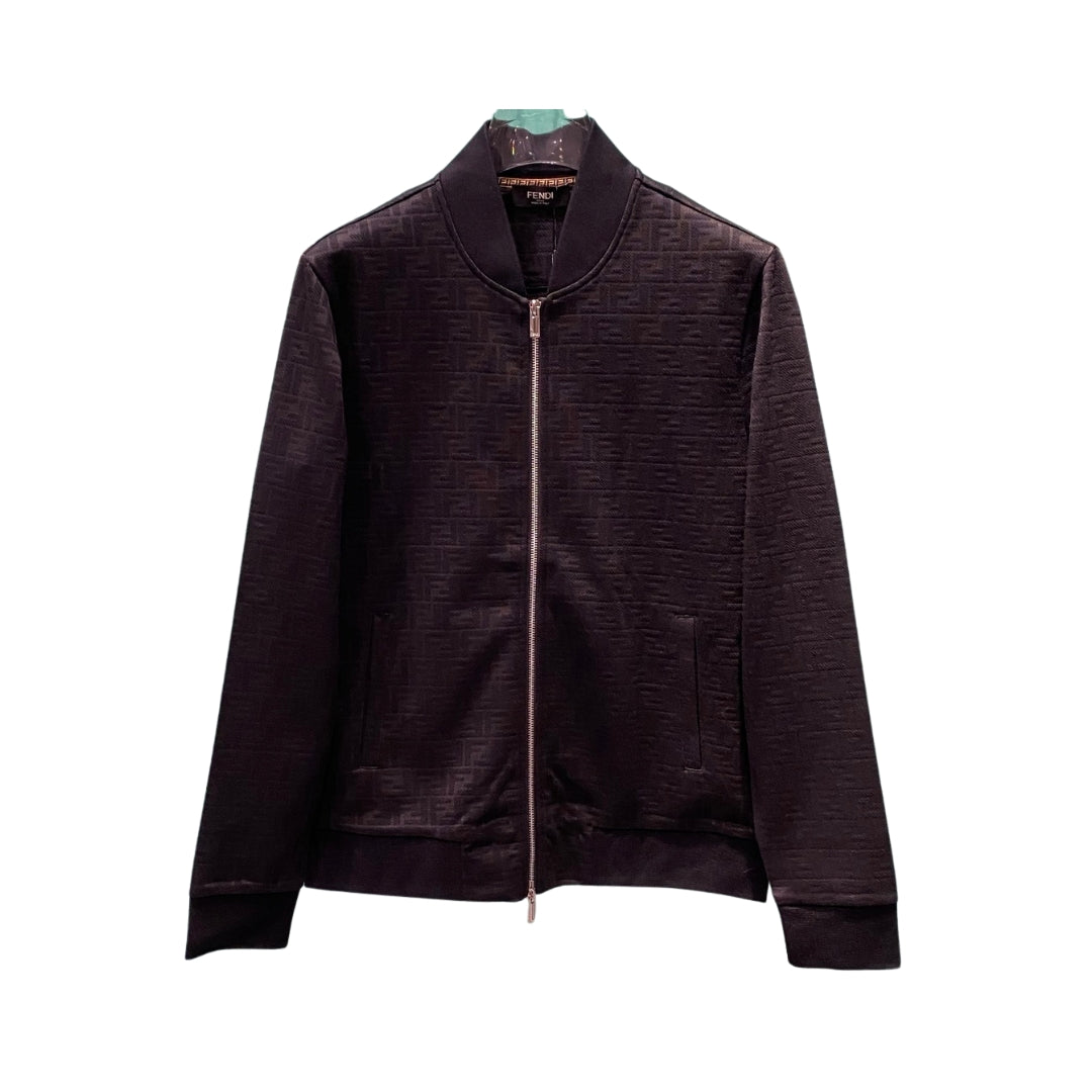 Fendi Bomber Scuro Con Incisione Totale