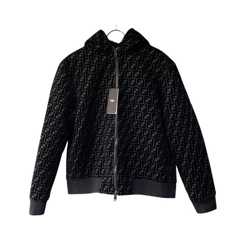 Fendi Motivo Monogramma Zucca Tonale Nero