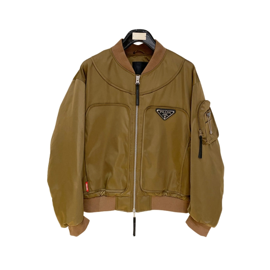 Prada Bomber Re-Nylon Kaki