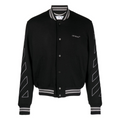 Off-White Diagonal 3D Line Skinny Varsity Jacket