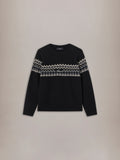 Amiri FAIRISLE KNIT SWEATER - Black