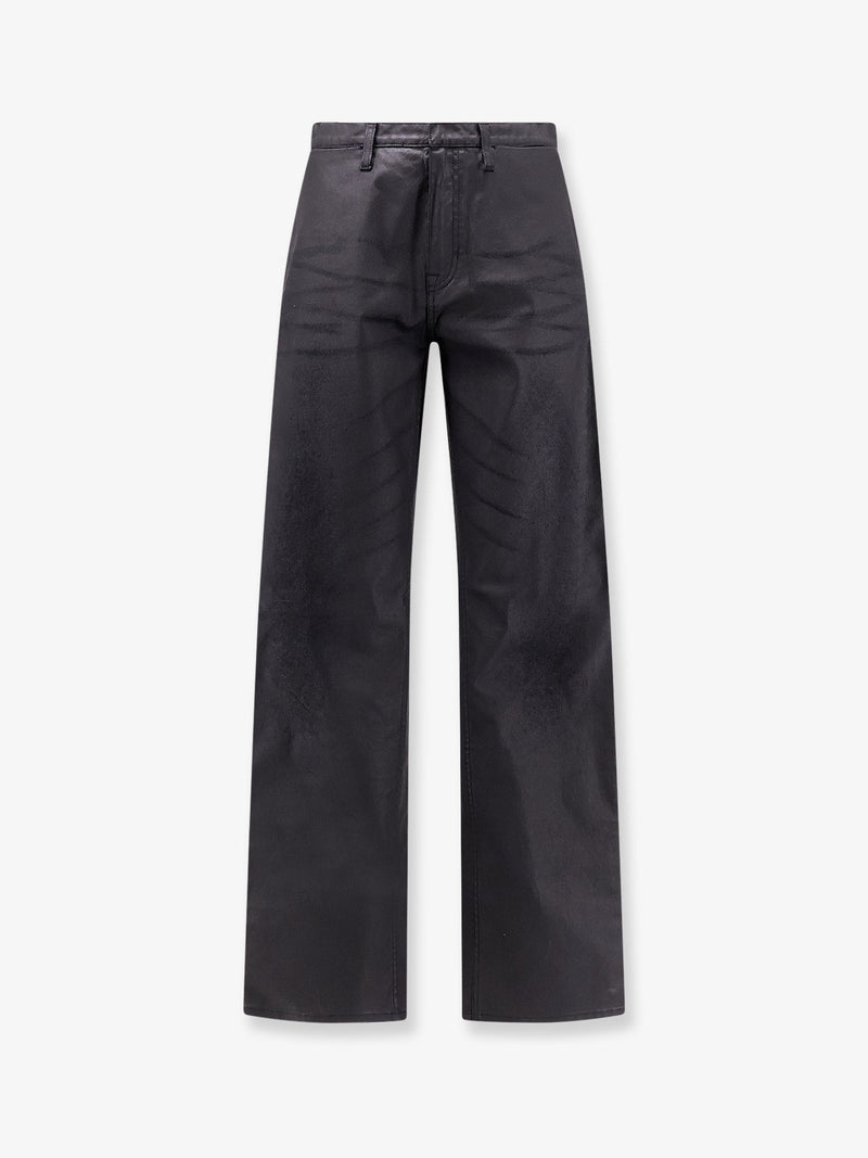 Gucci Cotton trousers with Web stripe