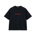Balenciaga T-shirt Nera Con Logo Ricamato