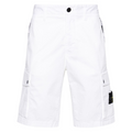 Stone Island Bermuda Cargo Bianco Shorts