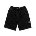 Stone Island Logo Cotton Shorts Black