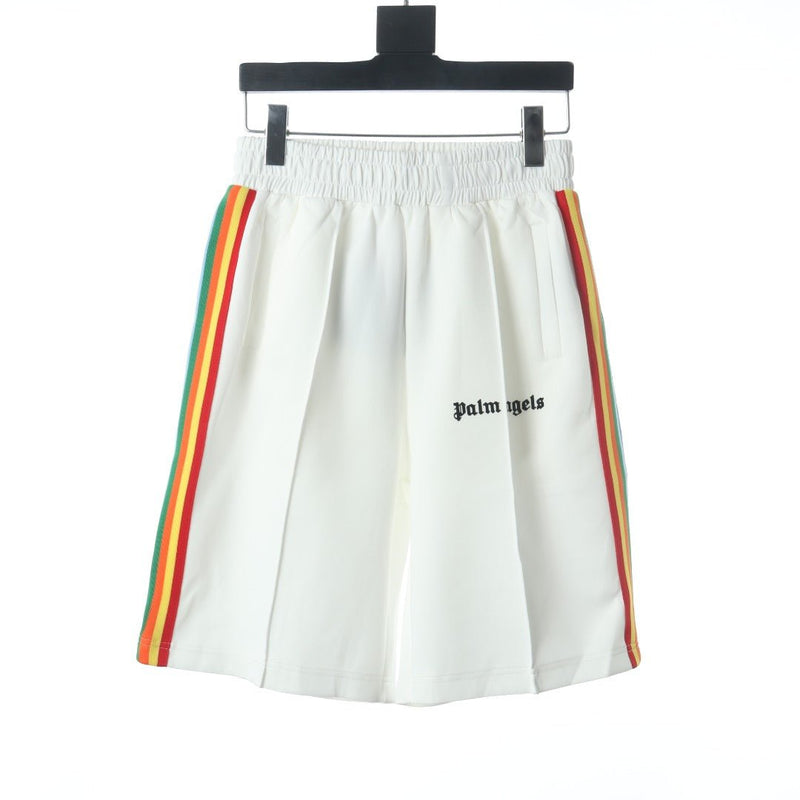 Palm Angels Rainbow Track Short White