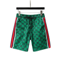 Gucci Striped Mens Green Shorts