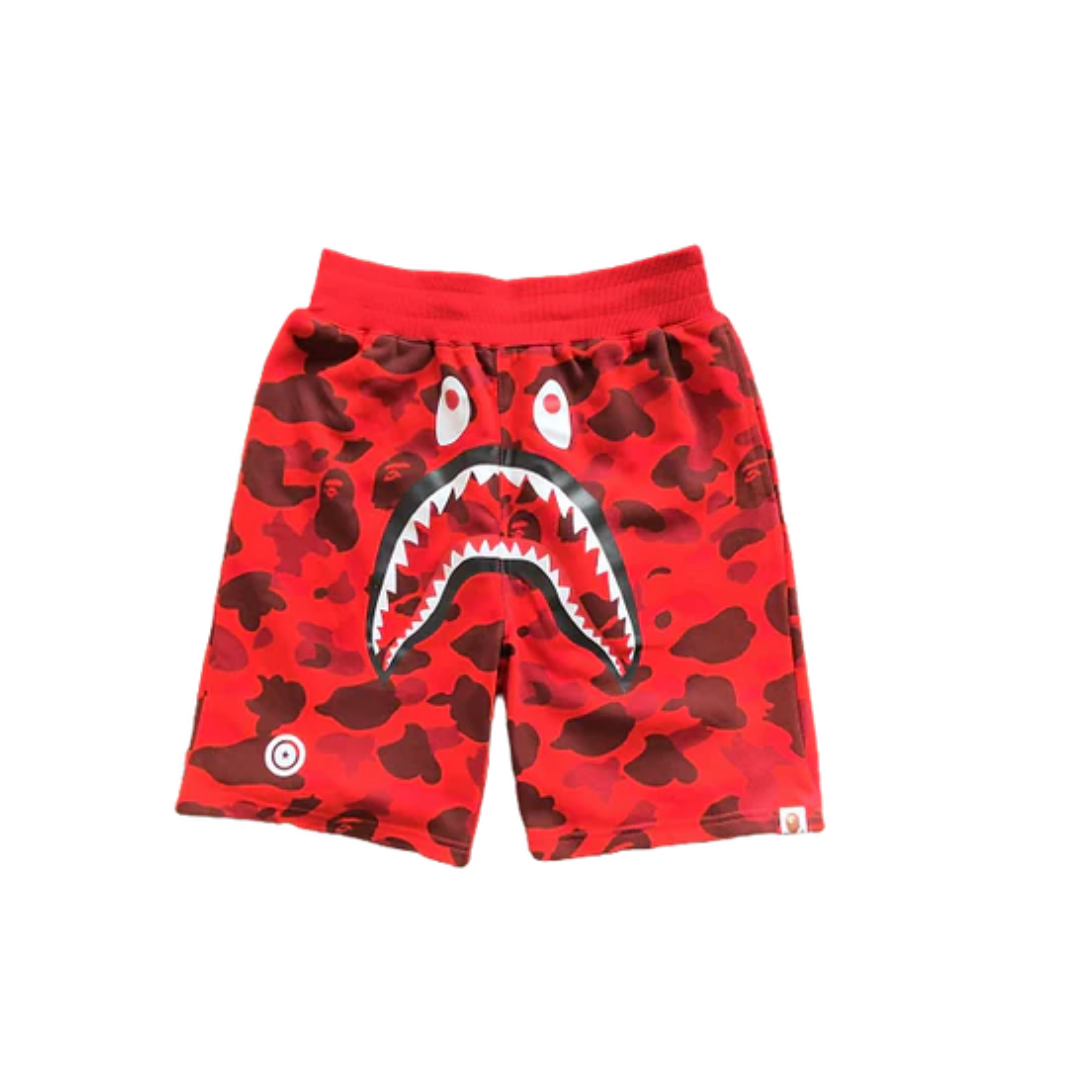 Bape Camo Shark Sweat Shorts